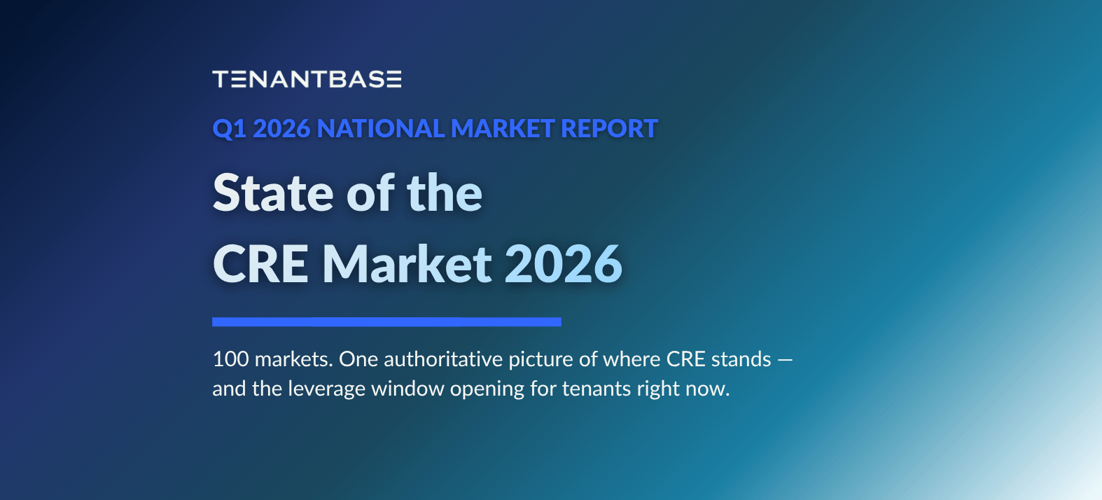 TenantBase Q1 2026 National Market Report — State of the CRE Market 2026